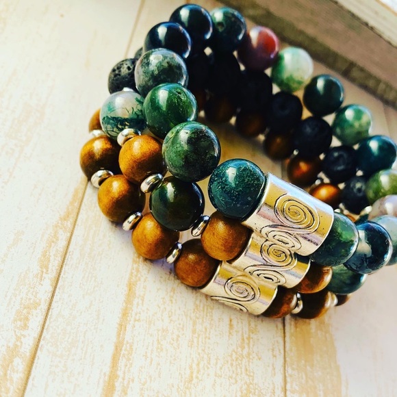 Boho Bracelet Stack Essential Oil Diffuser Stack - Picture 7 of 8